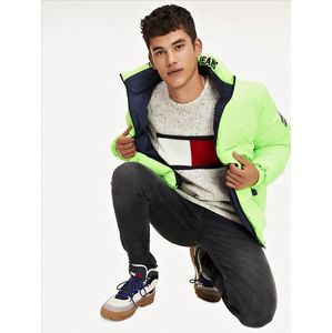 Tommy Jeans pánská zelená oboustranná bunda Reversible - L (CBK)